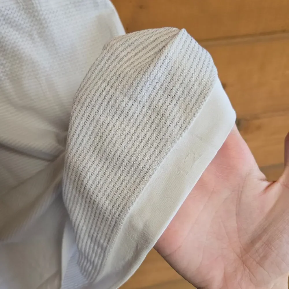 Lululemon Swiftly Tech Racerback Heathered White Size 12 Top Shirt Activewear - Picture 6 of 6